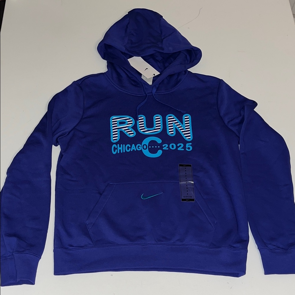 Nike Running Hoodie Womens S  Chicago Marathon 2025 BOA purple Sweat Shirt $65